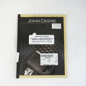 John Deere Operator's Manual Power Tech E4045TF285/HF285 & 6068HF285 OEM